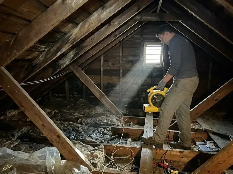 attic-water-damage-drying-proc-007 — frequently asked questions, Emergency Water Extraction & 24/7 Flood Response in Renssel…